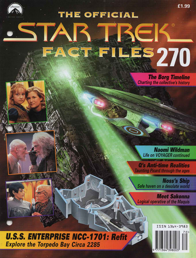STAR TREK FACT FILES magazine side cover Issue 270   