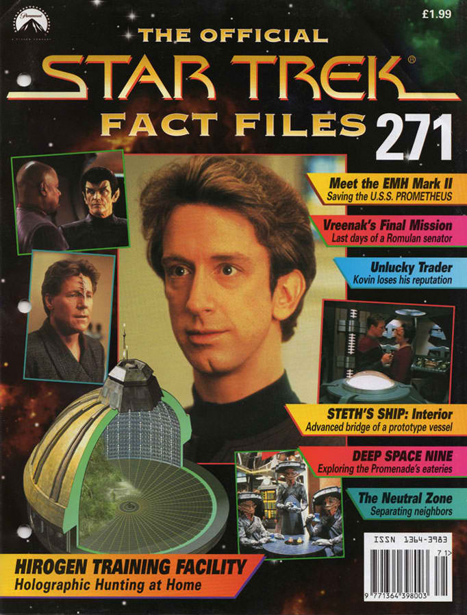 STAR TREK FACT FILES magazine side cover Issue 271   