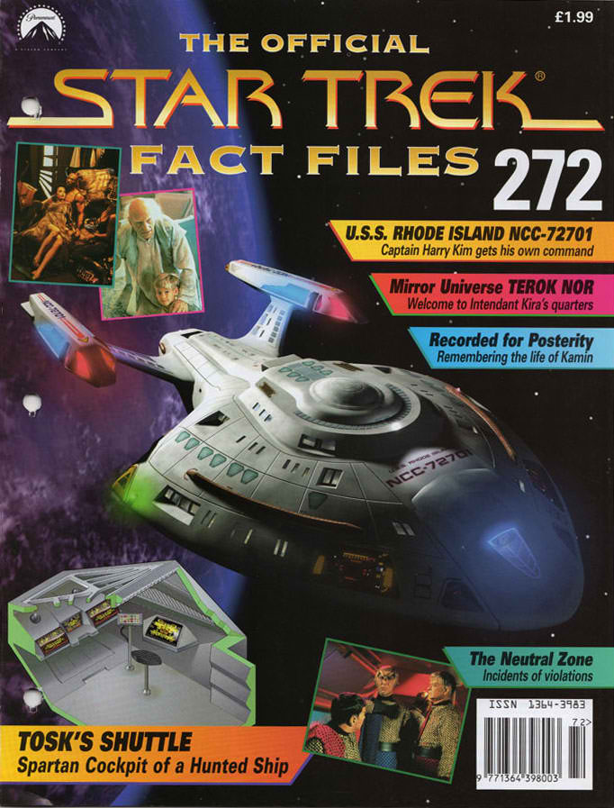 STAR TREK FACT FILES magazine side cover Issue 272   