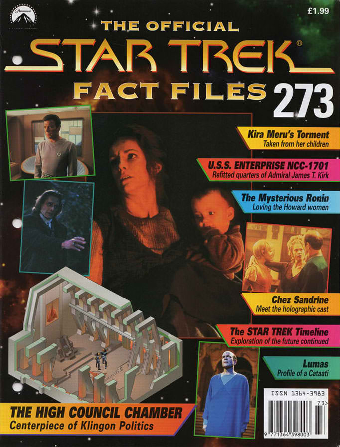 STAR TREK FACT FILES magazine side cover Issue 273   