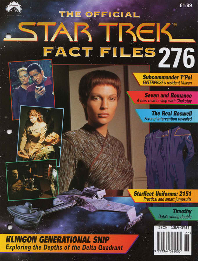 STAR TREK FACT FILES magazine side cover Issue 276   