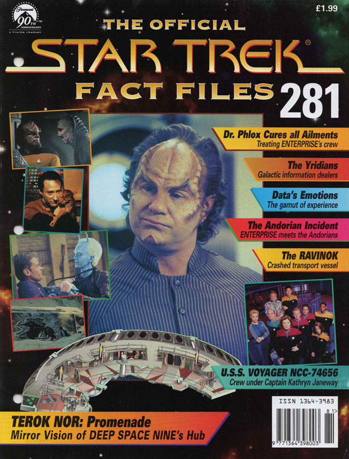 STAR TREK FACT FILES magazine side cover Issue 281   
