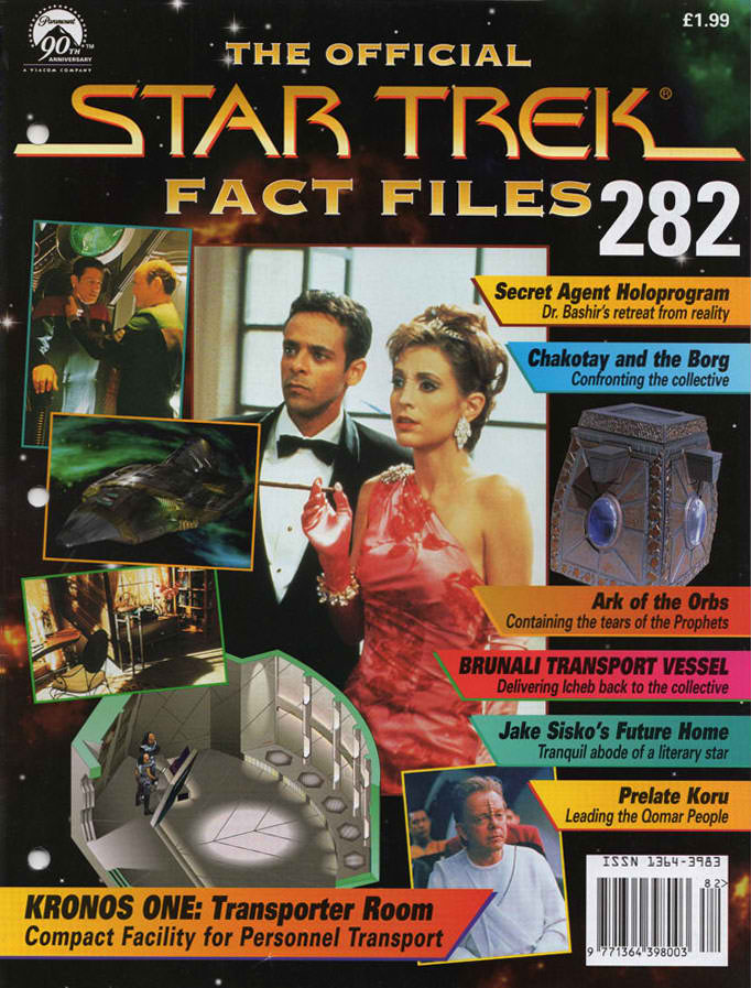 STAR TREK FACT FILES magazine side cover Issue 282   