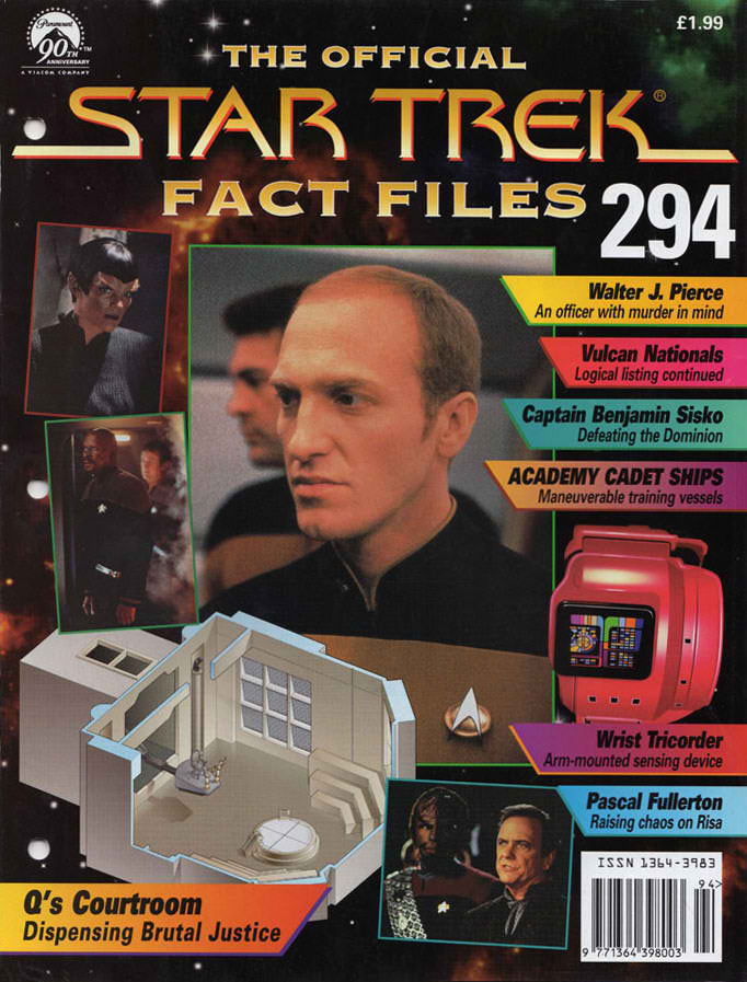 STAR TREK FACT FILES magazine side cover Issue 294   