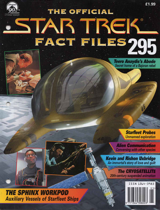 STAR TREK FACT FILES magazine side cover Issue 295   