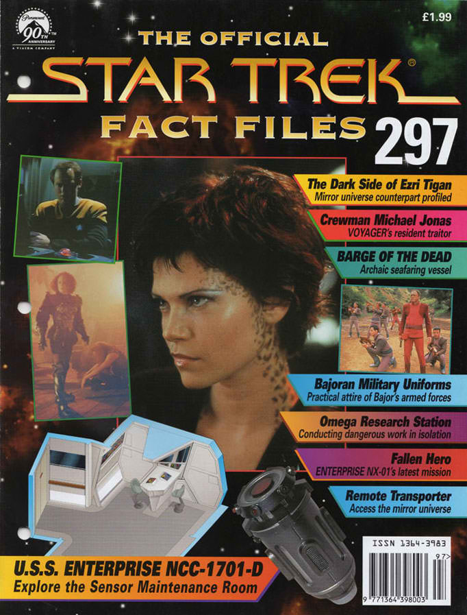 STAR TREK FACT FILES magazine side cover Issue 297   