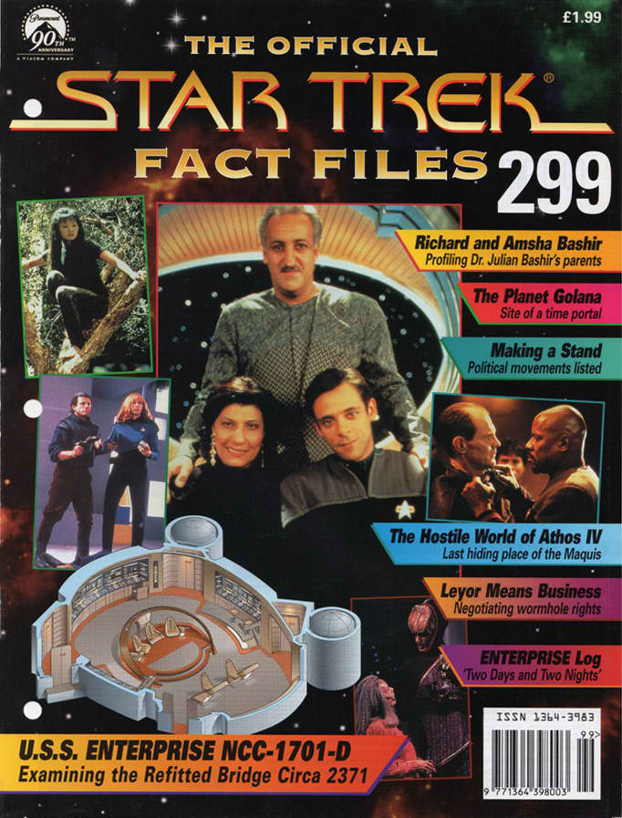 STAR TREK FACT FILES magazine side cover Issue 299   