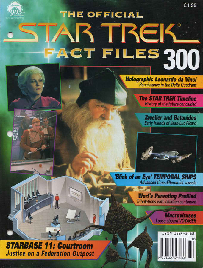 STAR TREK FACT FILES magazine side cover Issue 300   