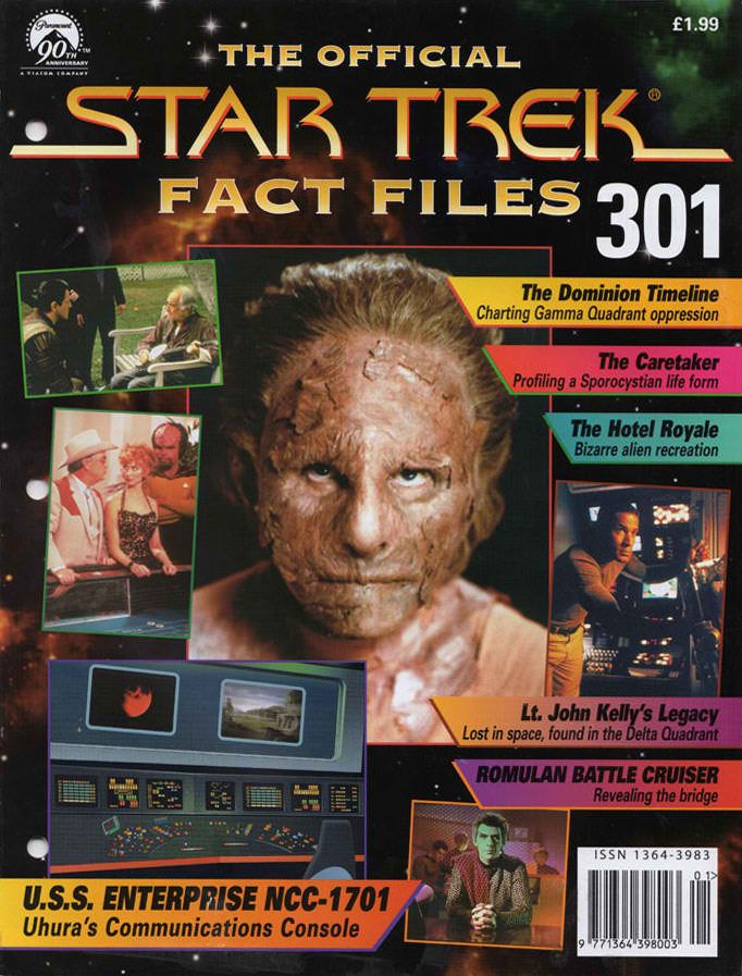STAR TREK FACT FILES magazine side cover Issue 301   