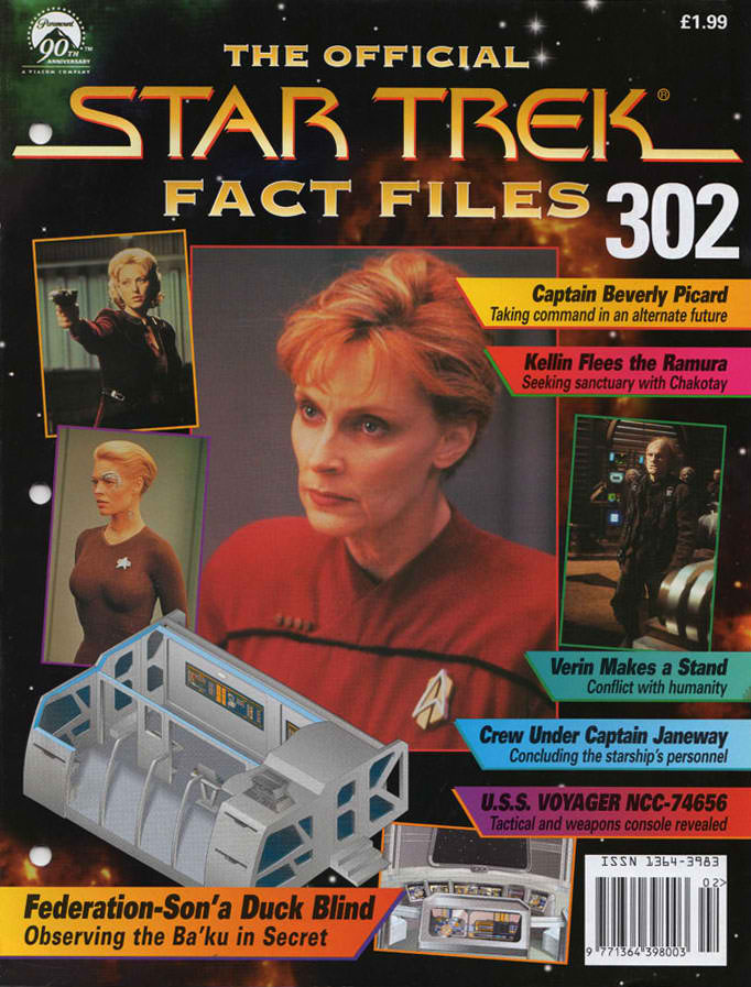 STAR TREK FACT FILES magazine side cover Issue 302   