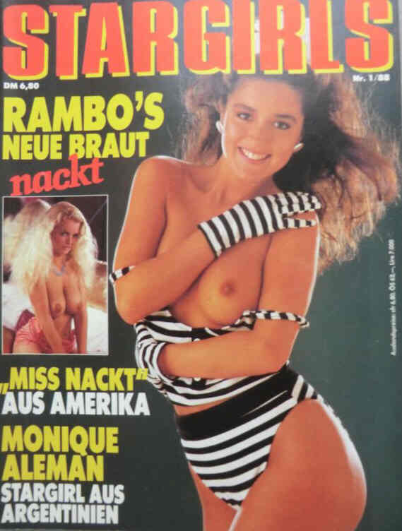 STARGIRLS magazine side cover Issue 1   1988