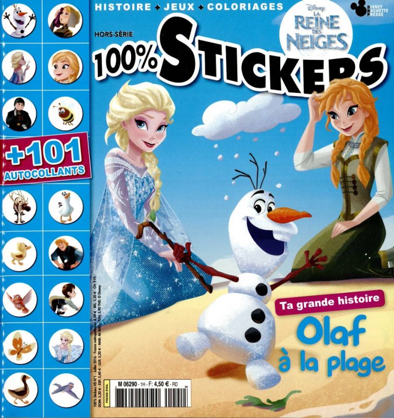 HUNDRED PERCENT STICKERS magazine side cover  July 2016