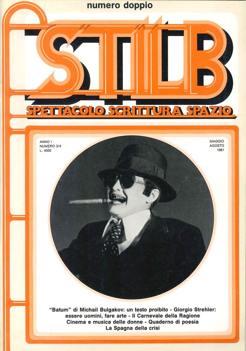 STILB magazine side cover Issue 3/4 May/June 1981