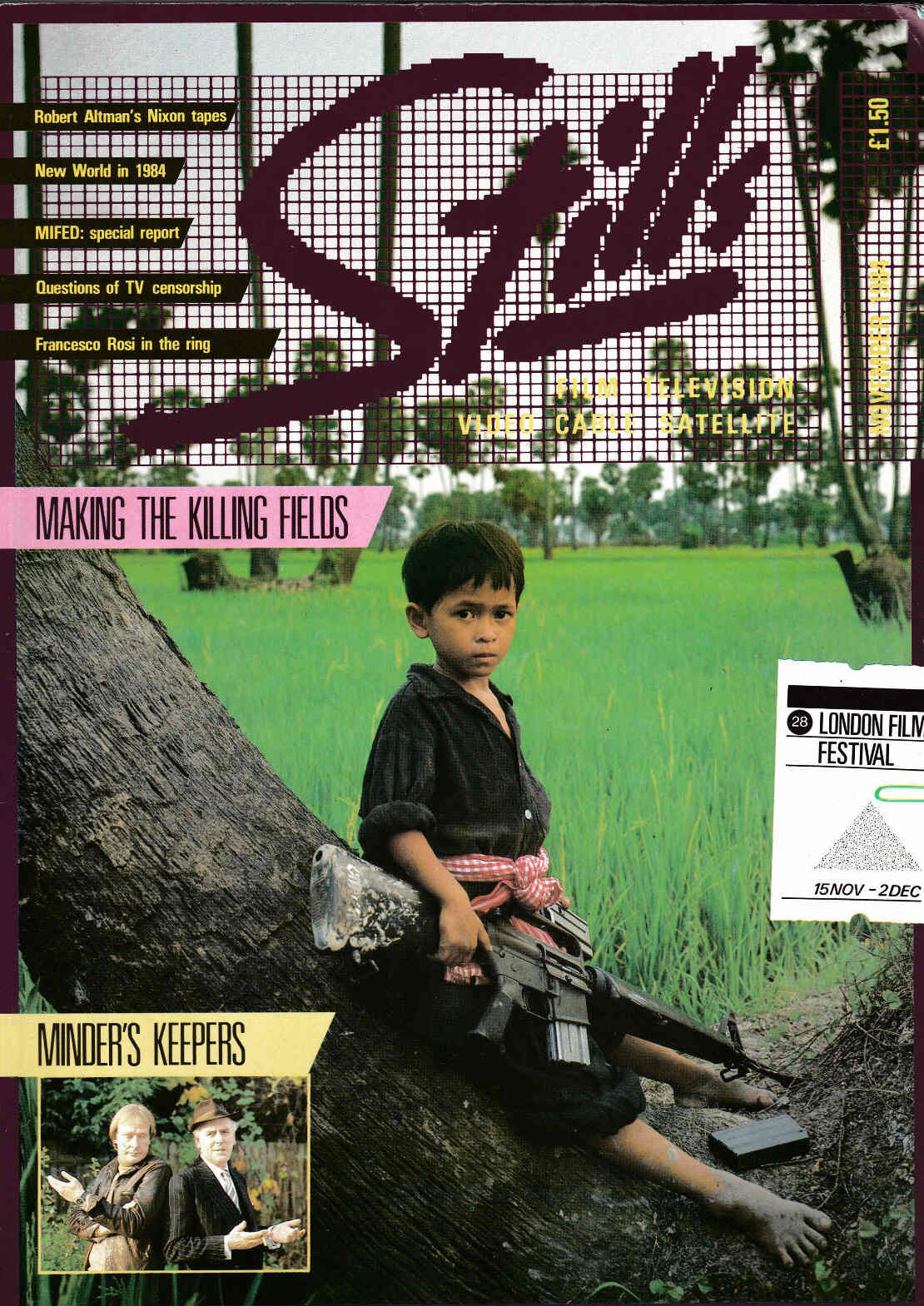 STILLS magazine side cover November 1984