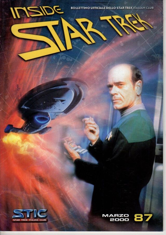 INSIDE STAR TREK magazine side cover Issue 87 February 2000