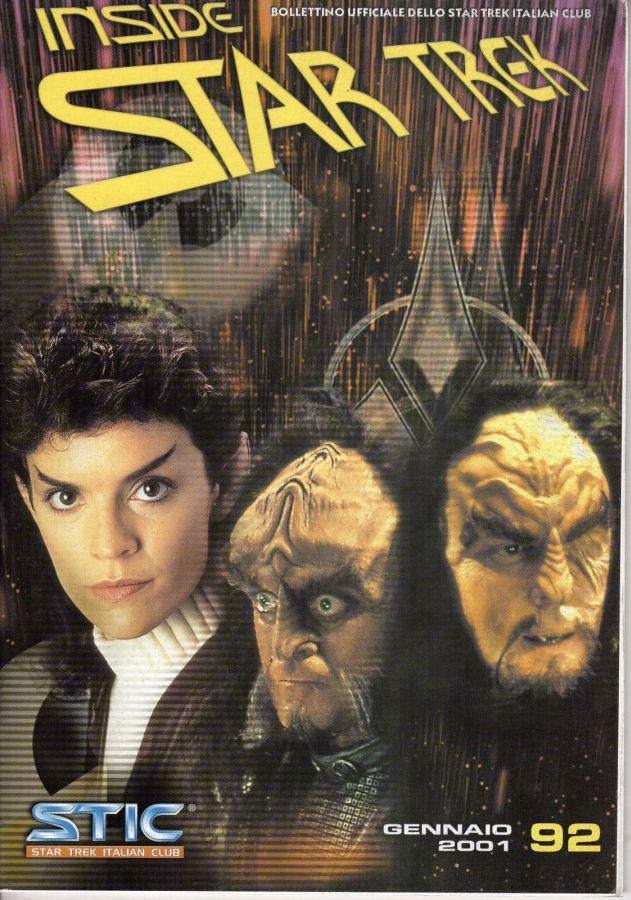 INSIDE STAR TREK magazine side cover Issue 92 January 2001