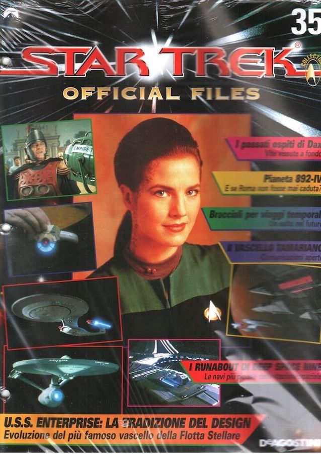 STAR TREK OFFICIAL FILES magazine side cover Issue 35   1999