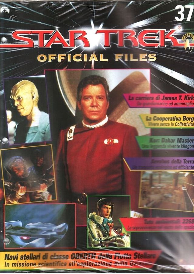 STAR TREK OFFICIAL FILES magazine side cover Issue 37   1999