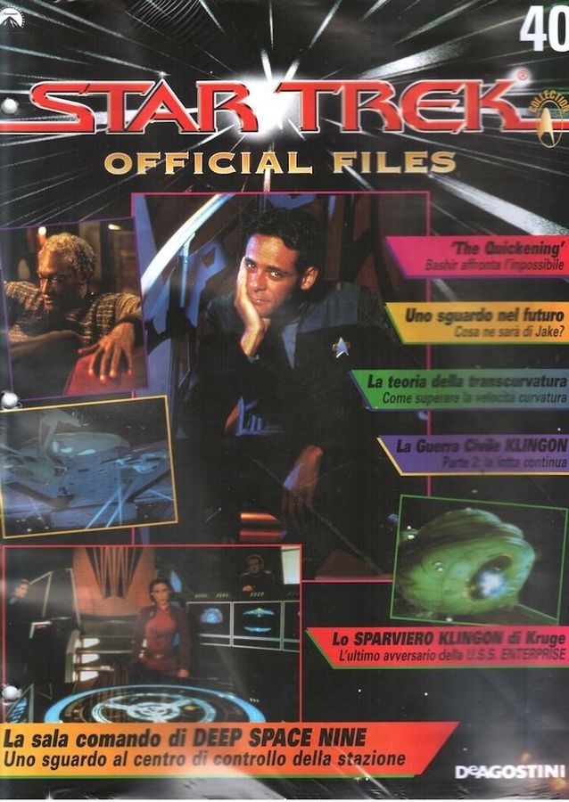 STAR TREK OFFICIAL FILES magazine side cover Issue 40   1999