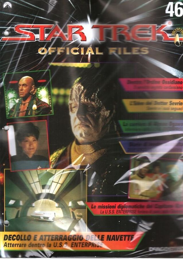 STAR TREK OFFICIAL FILES magazine side cover Issue 46   1999