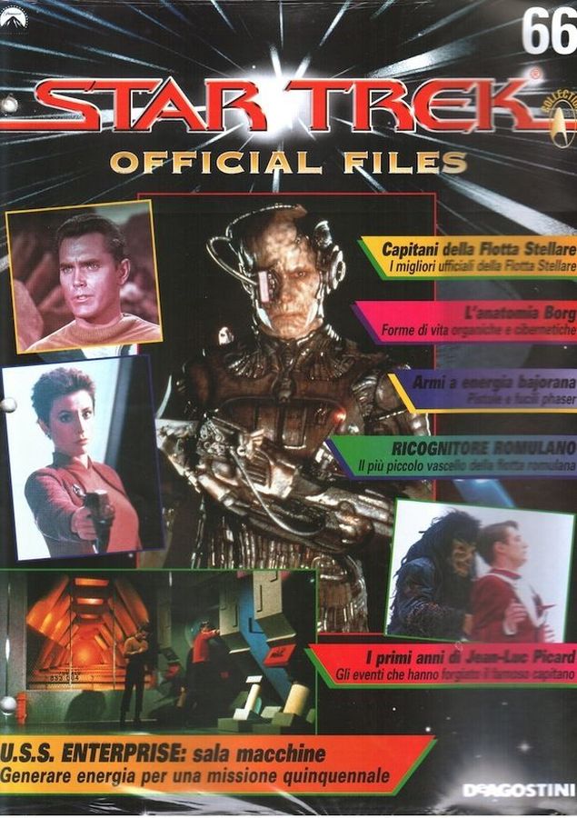 STAR TREK OFFICIAL FILES magazine side cover Issue 66   1999