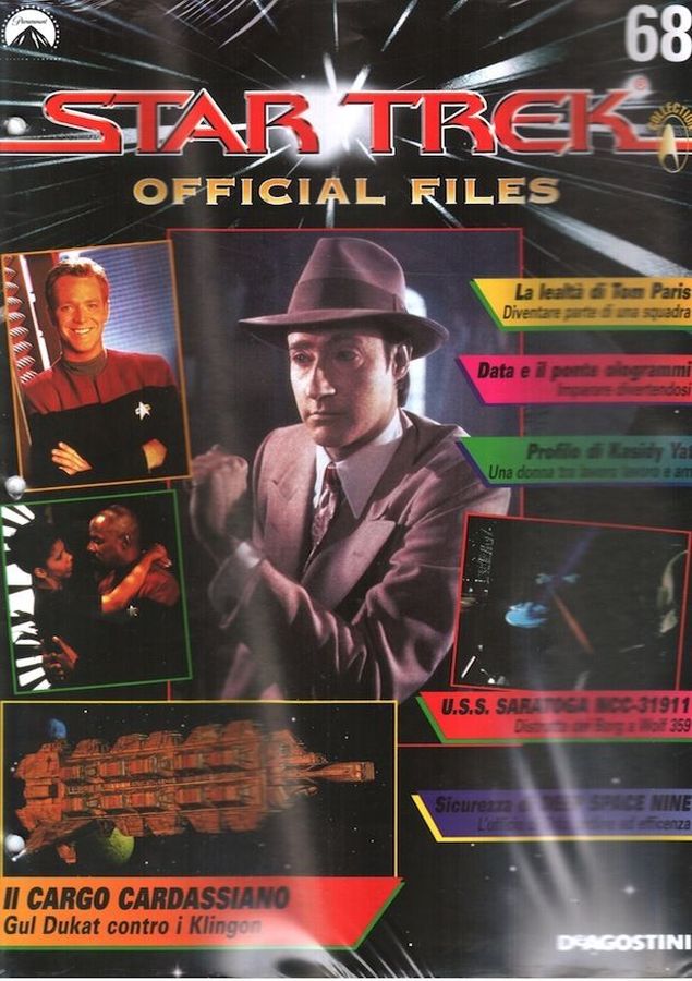 STAR TREK OFFICIAL FILES magazine side cover Issue 68   1999