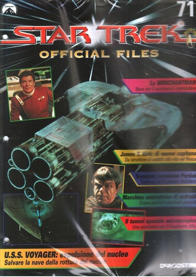 STAR TREK OFFICIAL FILES magazine side cover Issue 71   1999