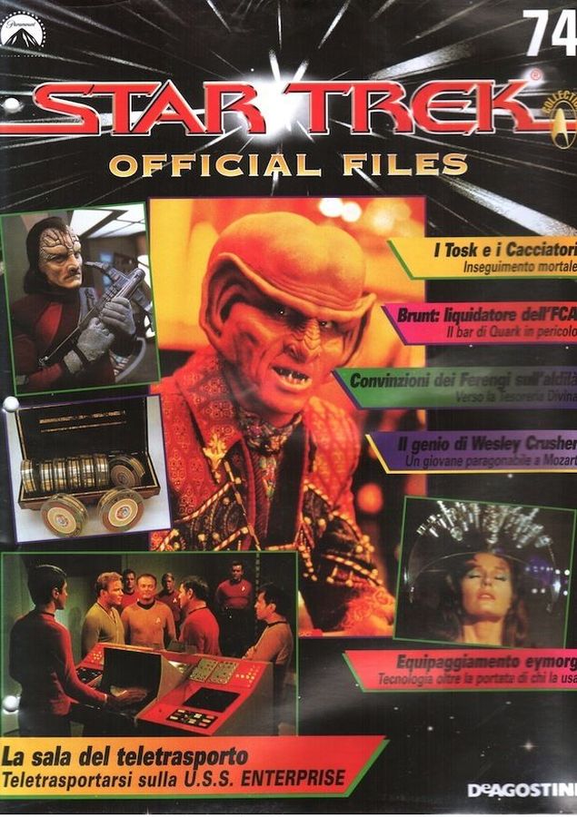 STAR TREK OFFICIAL FILES magazine side cover Issue 74   1999