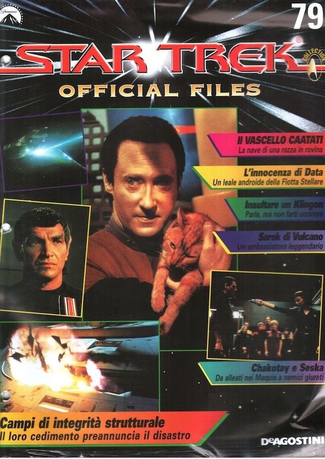 STAR TREK OFFICIAL FILES magazine side cover Issue 79   1999