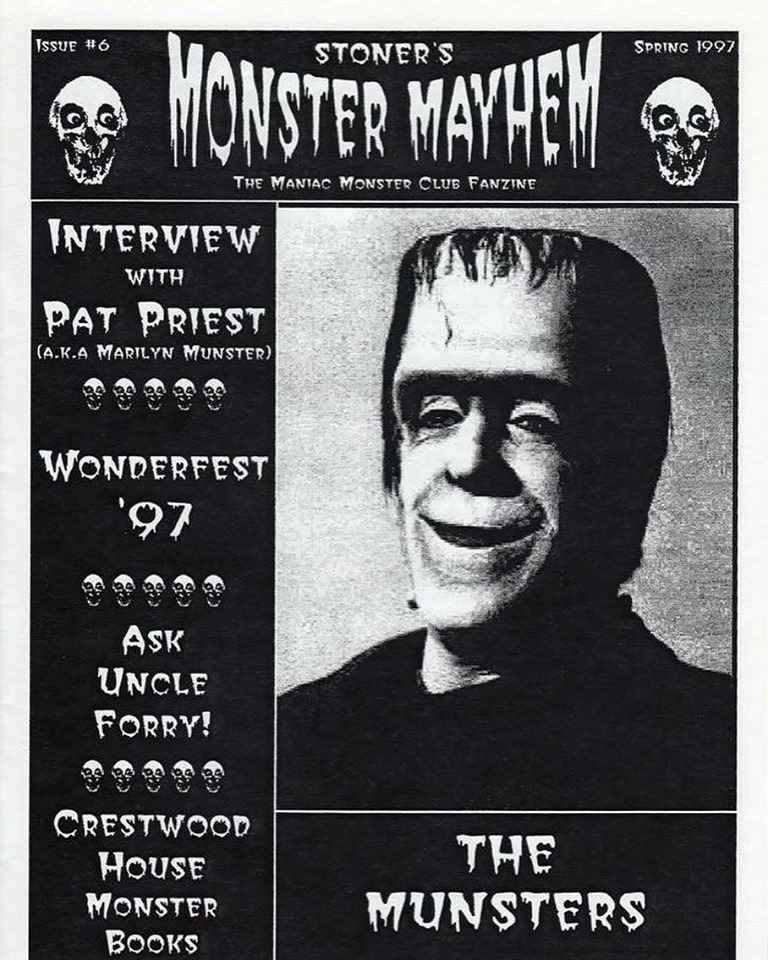 STONERS MONSTER MAYHEM magazine side cover Issue 6 Spring 1997