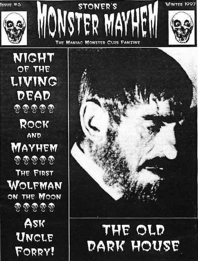 STONERS MONSTER MAYHEM magazine side cover Issue 5 Winter 1997
