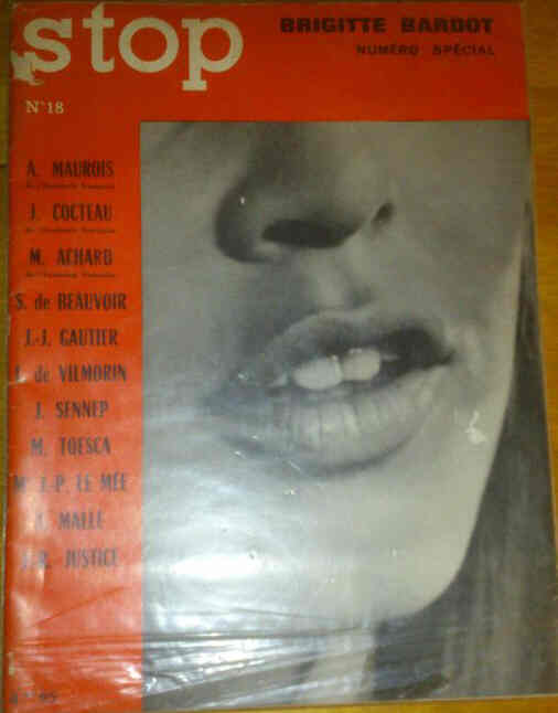 STOP (FR) magazine side cover Issue 18   1962