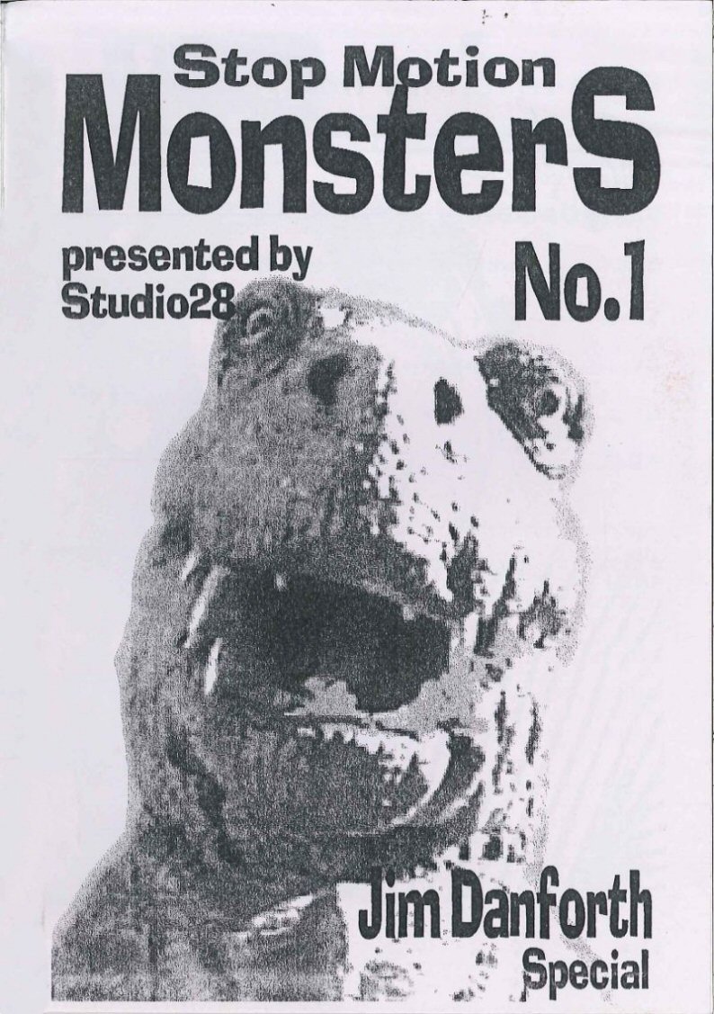 STOP MOTION MONSTERS OF FILMLAND magazine side cover Issue 1   