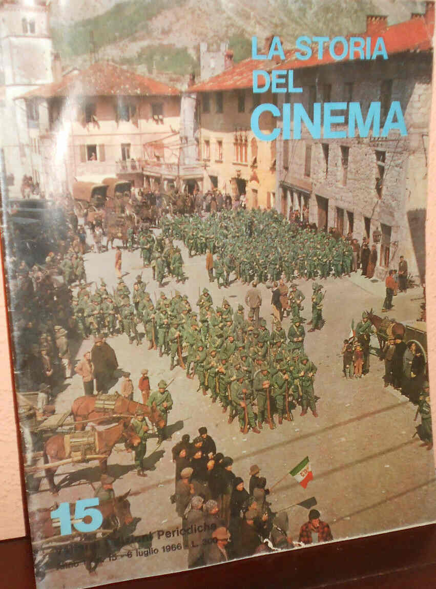 STORIA DEL CINEMA magazine side cover Issue 15 July 1966