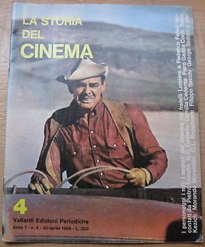STORIA DEL CINEMA magazine side cover Issue 4 20 April 1966