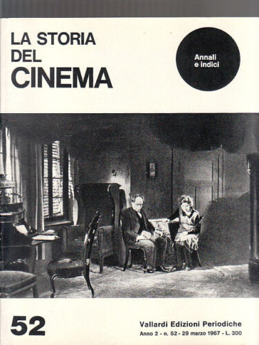 STORIA DEL CINEMA magazine side cover Issue 52  March 1967