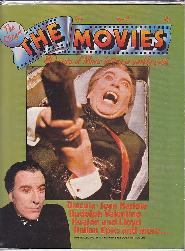 STORY OF THE MOVIES | THE magazine side cover Issue 7  1974