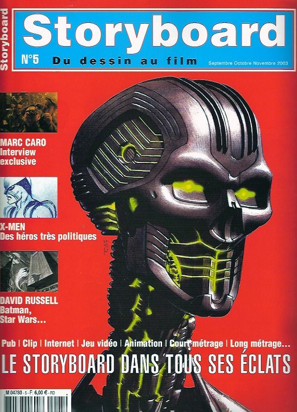 STORYBOARD magazine side cover Issue 5 September/October/November 2003