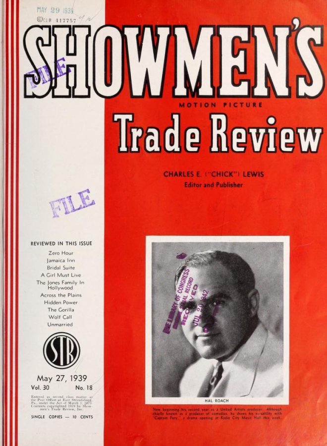 SHOWMENS TRADE REVIEW magazine side cover 27 May 1939