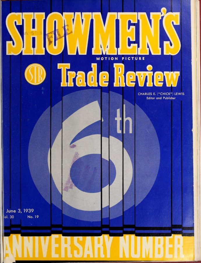 SHOWMENS TRADE REVIEW magazine side cover 3 June 1939