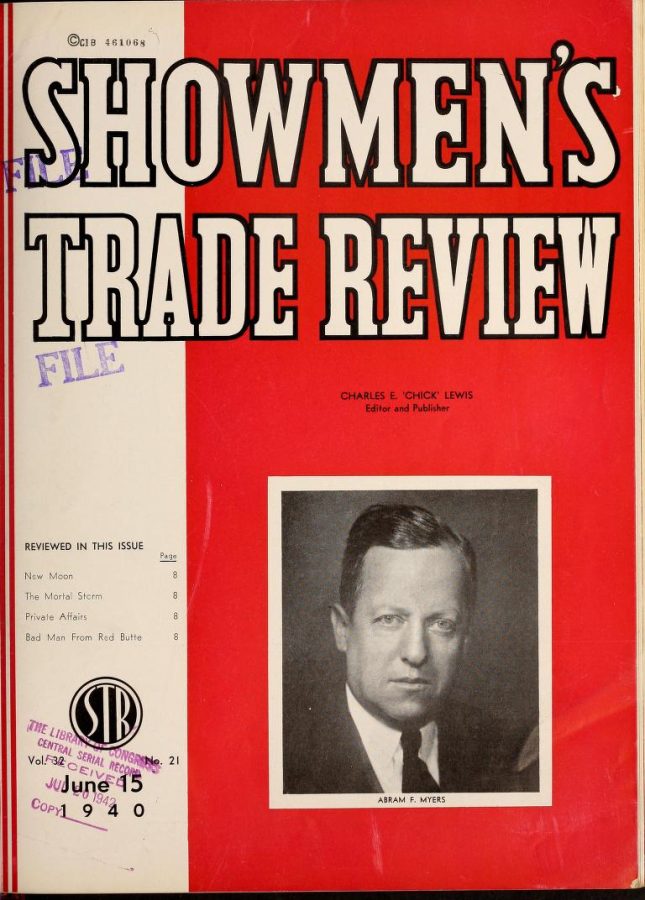 SHOWMENS TRADE REVIEW magazine side cover 15 June 1940