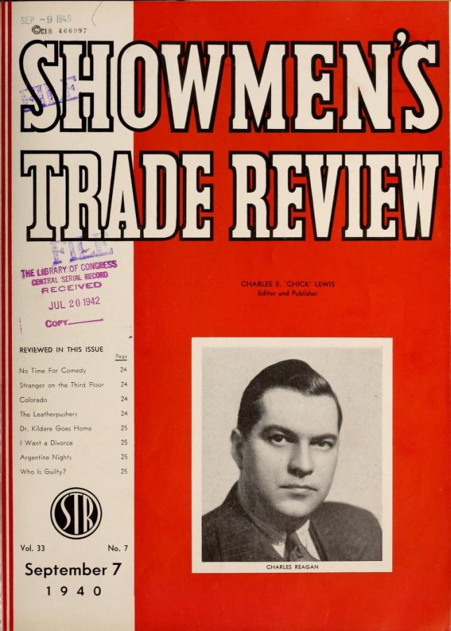 SHOWMENS TRADE REVIEW magazine side cover 7 September 1940