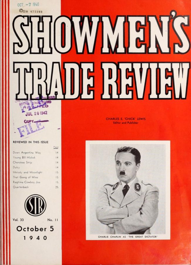 SHOWMENS TRADE REVIEW magazine side cover 5 October 1940