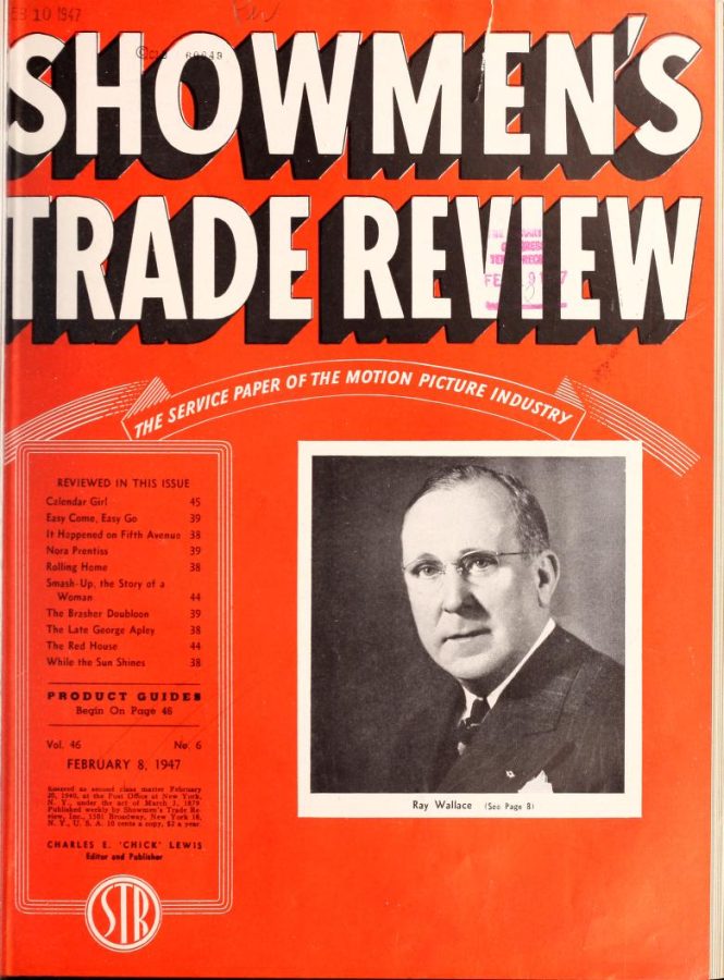 SHOWMENS TRADE REVIEW magazine side cover 8 February 1947