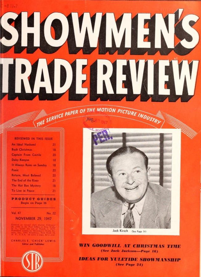 SHOWMENS TRADE REVIEW magazine side cover 29 November 1947