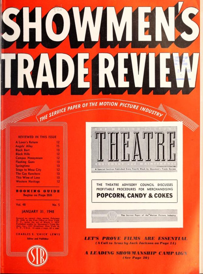 SHOWMENS TRADE REVIEW magazine side cover 31 January 1948