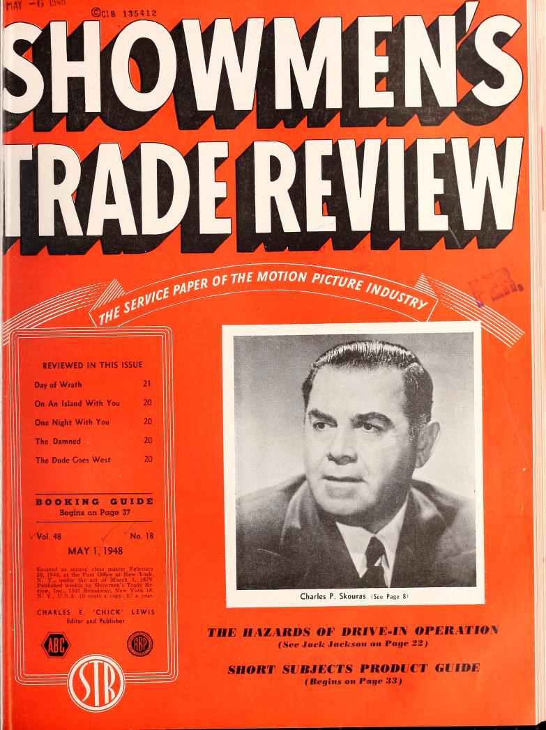 SHOWMENS TRADE REVIEW magazine side cover 1 May 1948