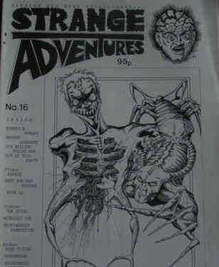 STRANGE ADVENTURES magazine side cover Issue 16 May 1990
