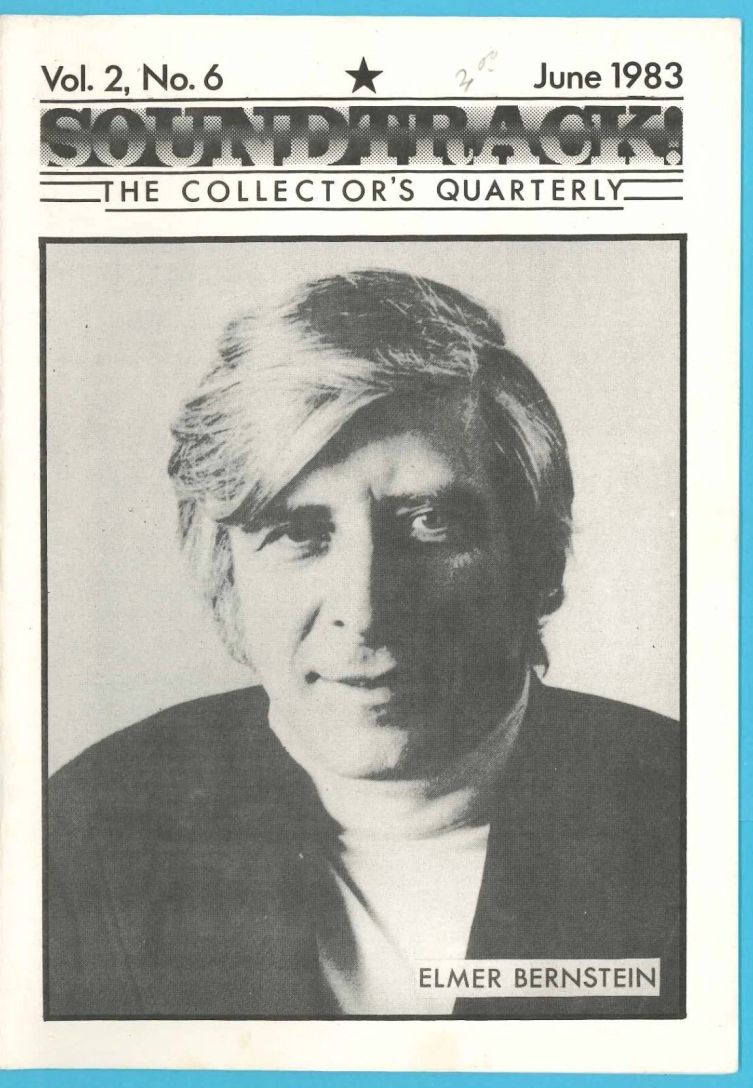 THE SOUNDTRACK COLLECTOR magazine side cover  June 1983
