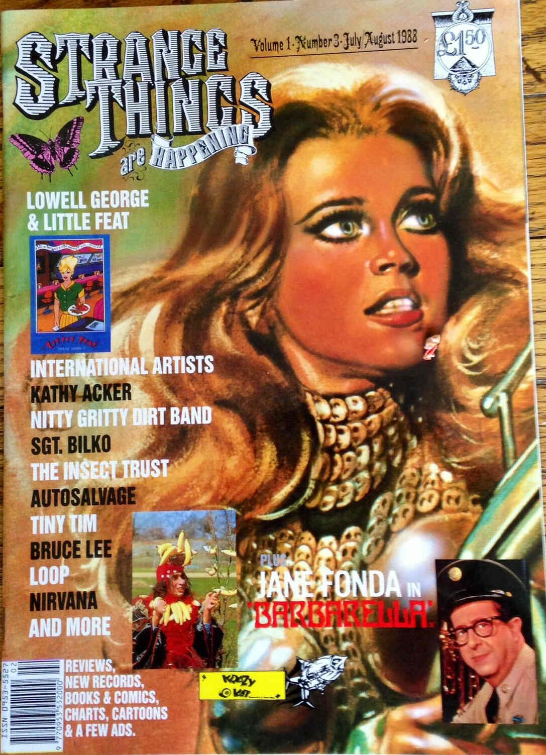 STRANGE THINGS ARE HAPPENING magazine side cover Issue 3  Vol 1 # 3 July-August 1988